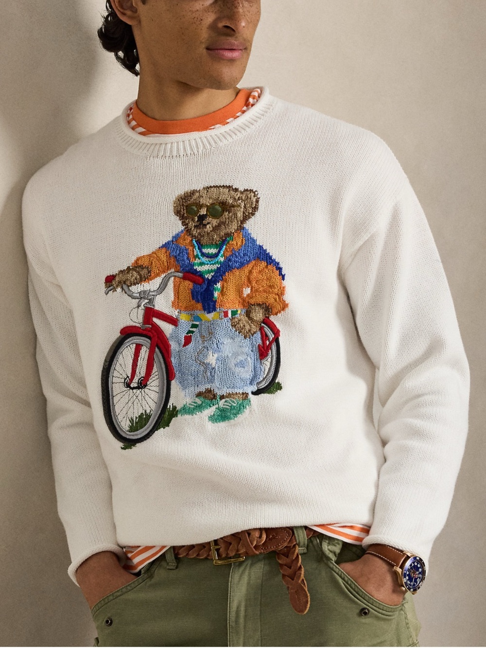 PRICE FIRM; NWT Polo Bear Cotton Rollneck Sweater